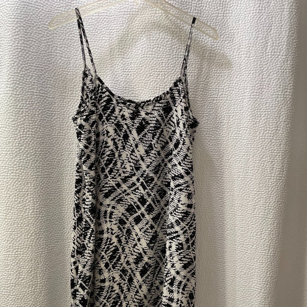 B&W Slip Mini Dress